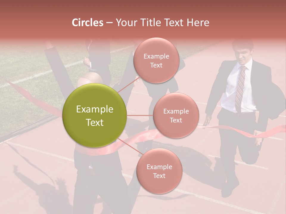 Crossing The Finish Line PowerPoint Template