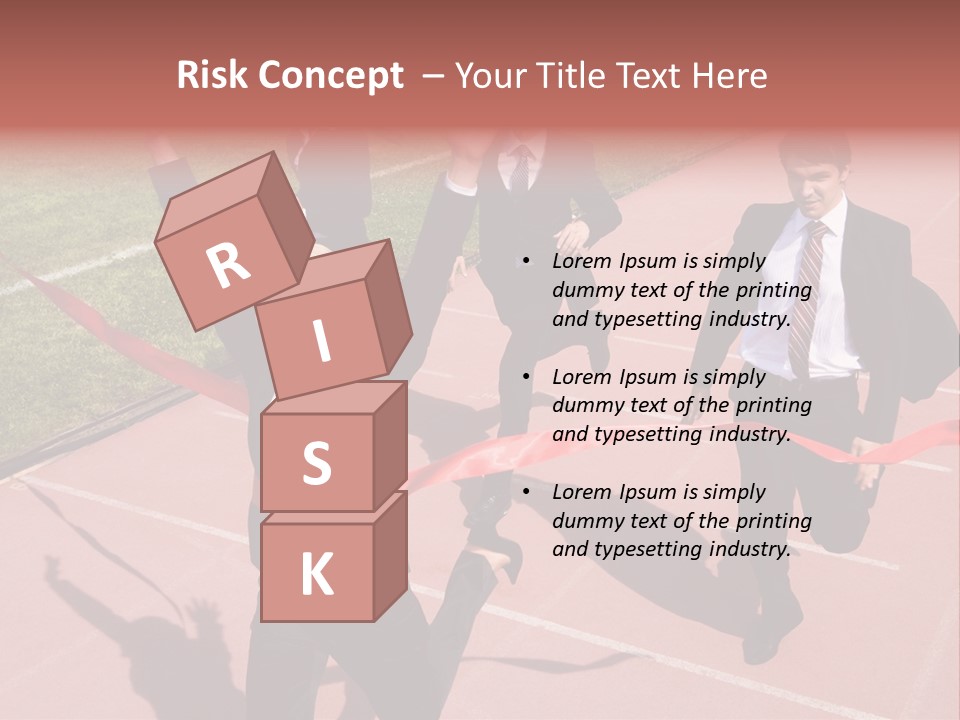 Crossing The Finish Line PowerPoint Template