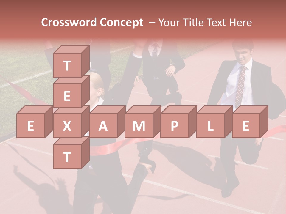 Crossing The Finish Line PowerPoint Template