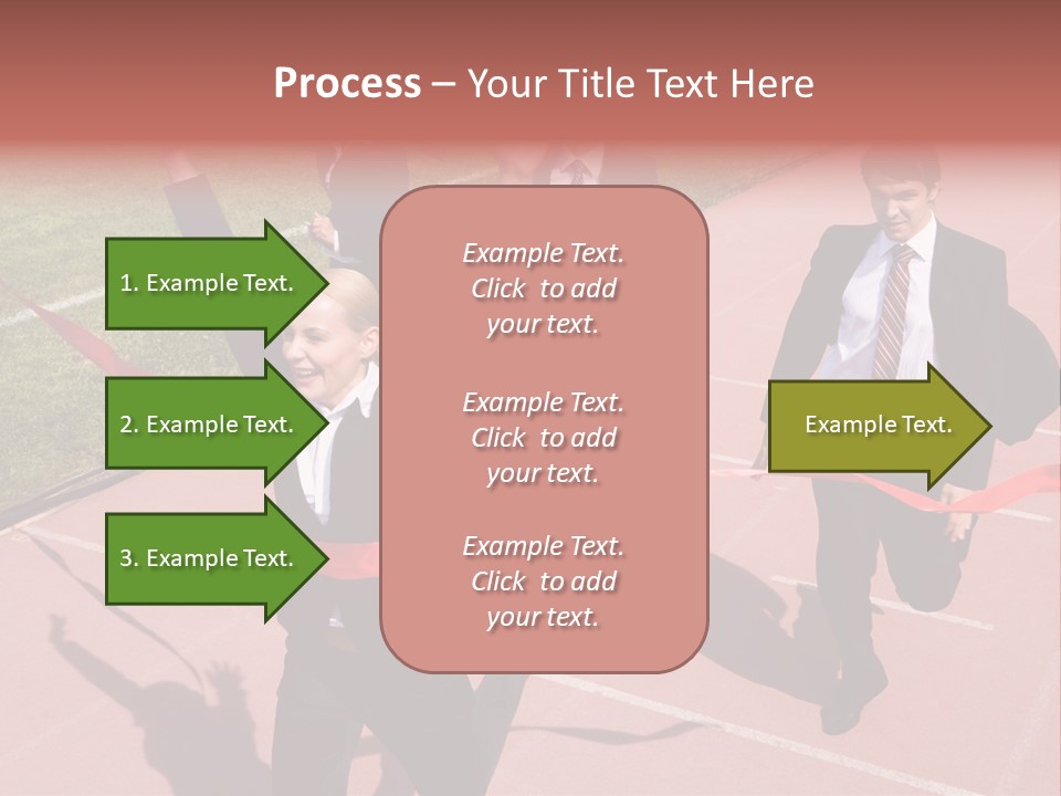 Crossing The Finish Line PowerPoint Template