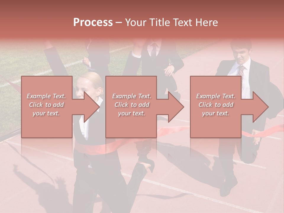 Crossing The Finish Line PowerPoint Template