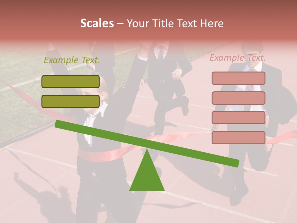 Crossing The Finish Line PowerPoint Template