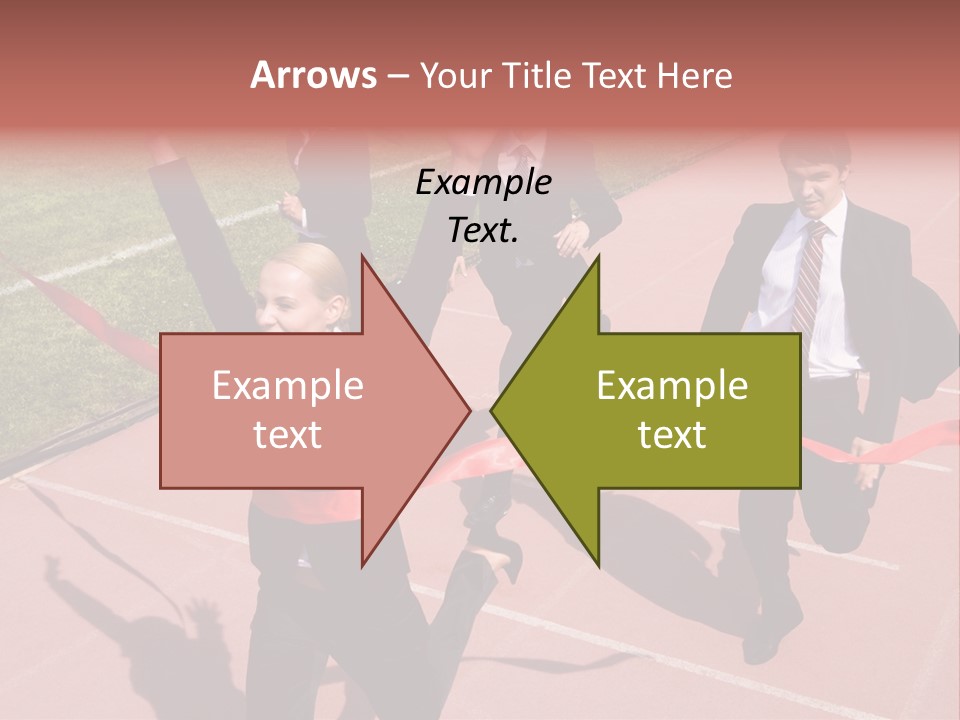 Crossing The Finish Line PowerPoint Template