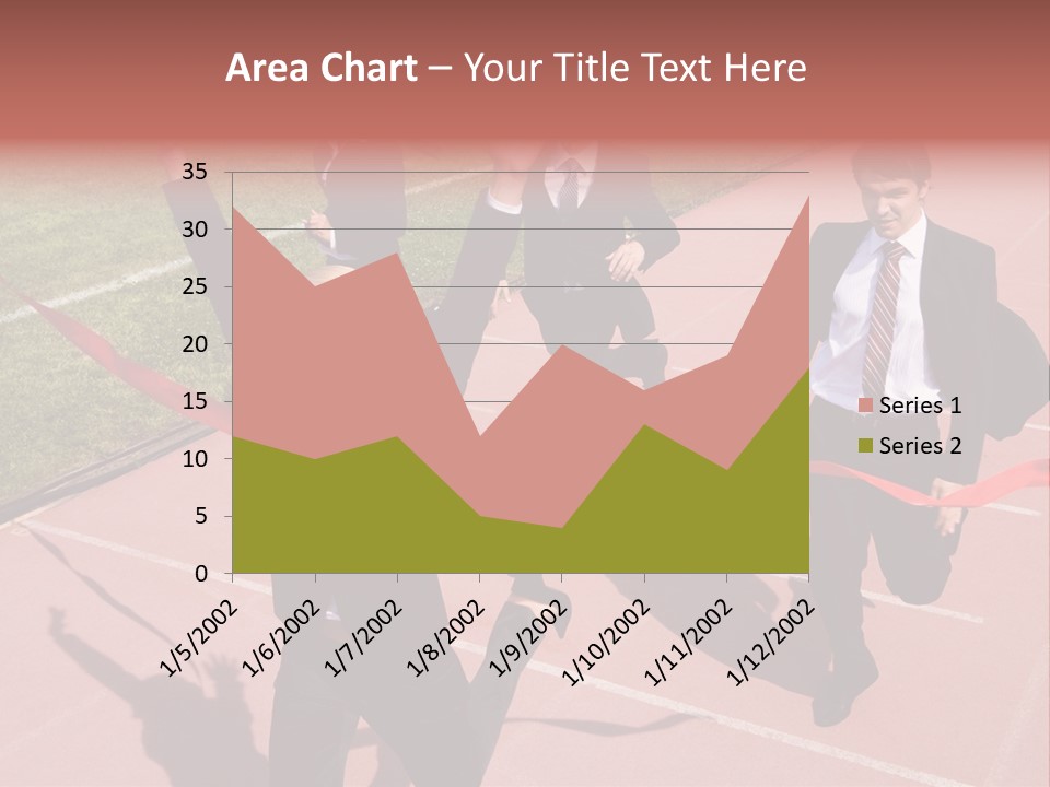 Crossing The Finish Line PowerPoint Template
