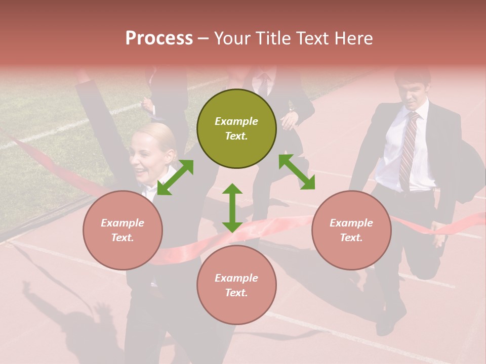 Crossing The Finish Line PowerPoint Template