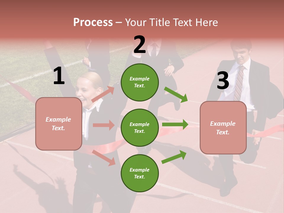 Crossing The Finish Line PowerPoint Template
