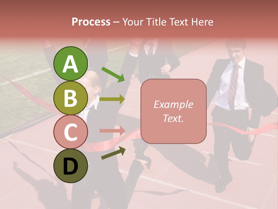 Crossing The Finish Line PowerPoint Template