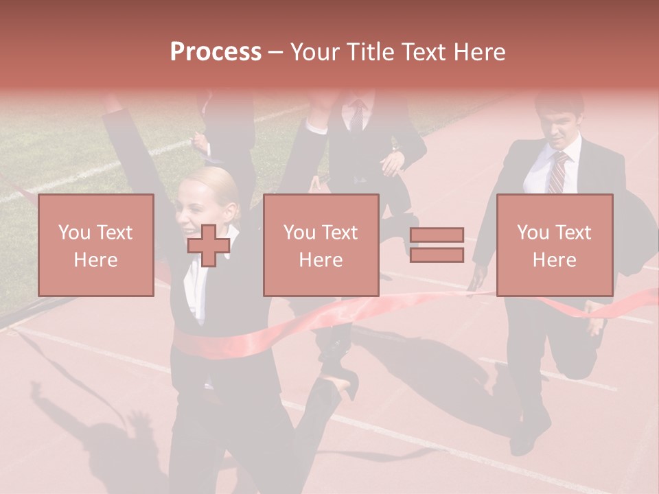 Crossing The Finish Line PowerPoint Template