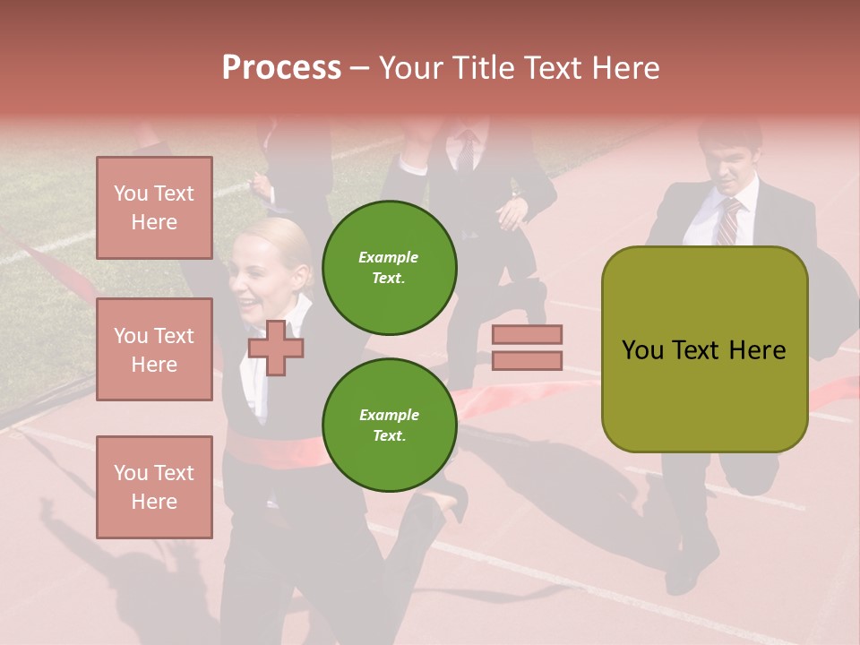 Crossing The Finish Line PowerPoint Template