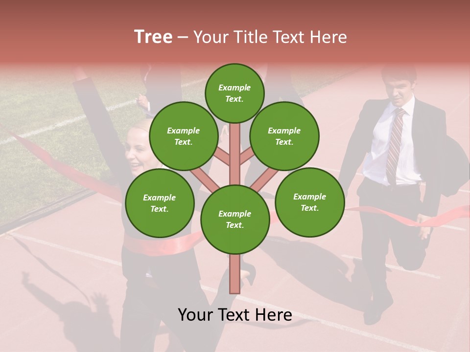 Crossing The Finish Line PowerPoint Template