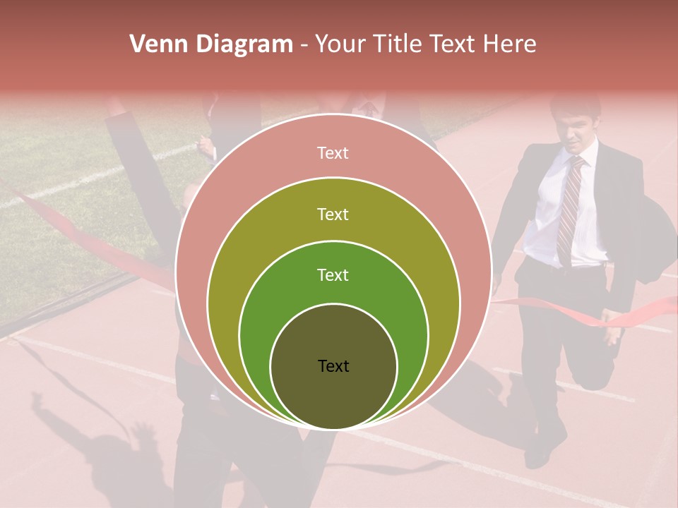 Crossing The Finish Line PowerPoint Template