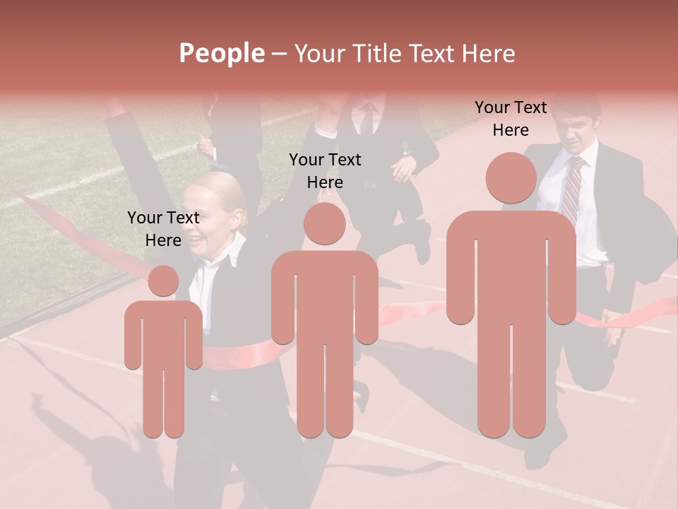 Crossing The Finish Line PowerPoint Template