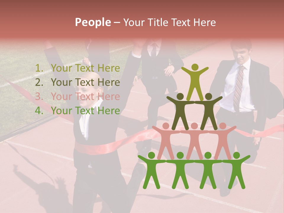 Crossing The Finish Line PowerPoint Template