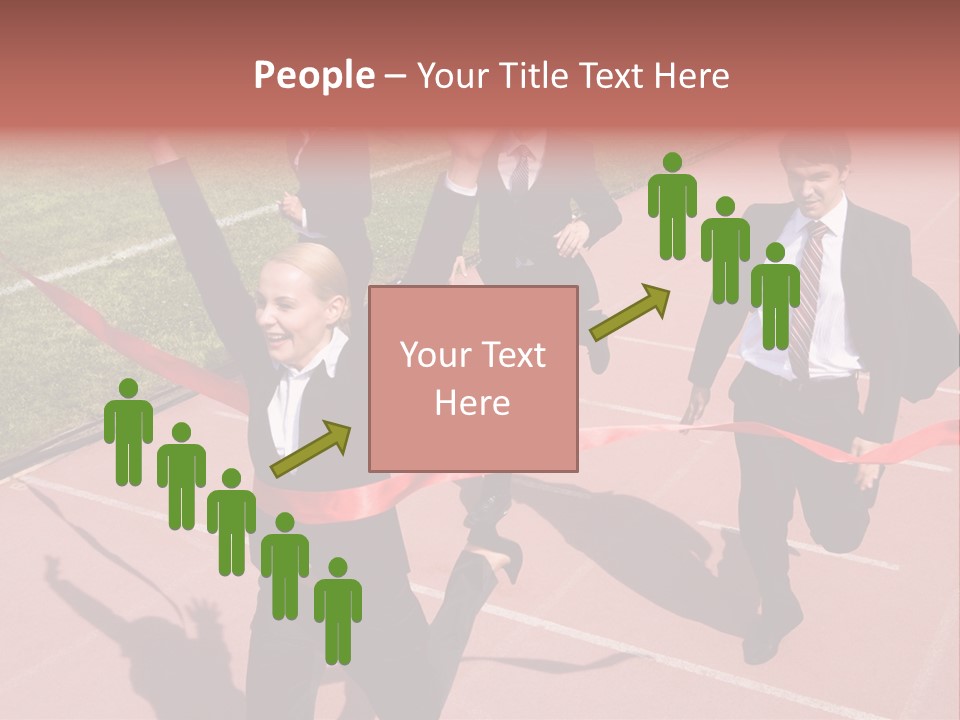 Crossing The Finish Line PowerPoint Template