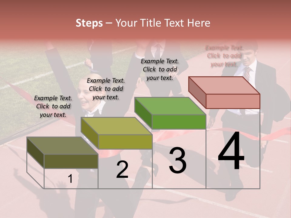 Crossing The Finish Line PowerPoint Template