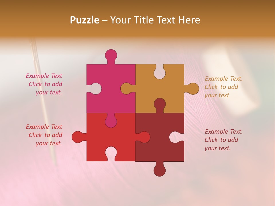 Fashion Color Darn PowerPoint Template