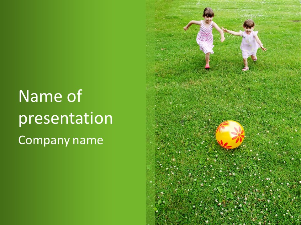 Background Outdoors Ball PowerPoint Template