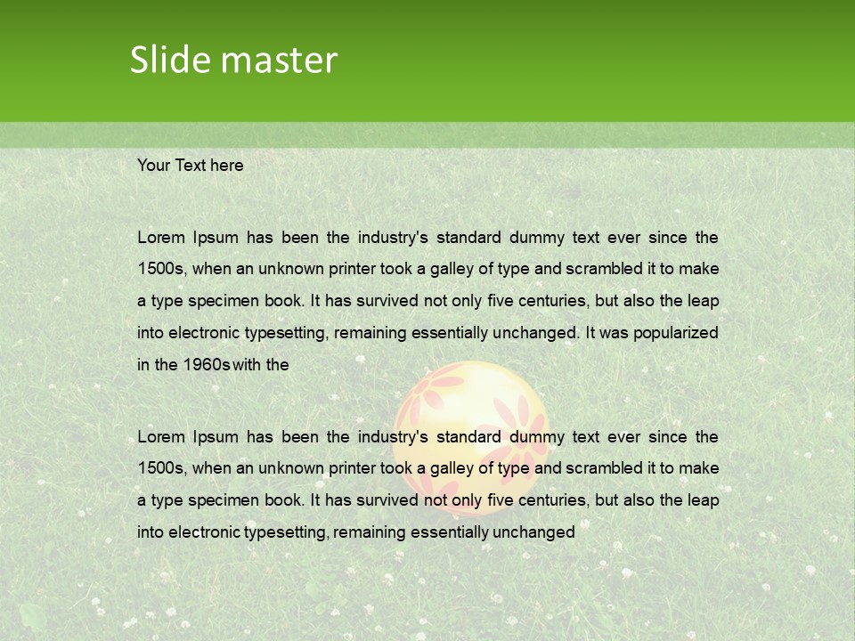 Background Outdoors Ball PowerPoint Template