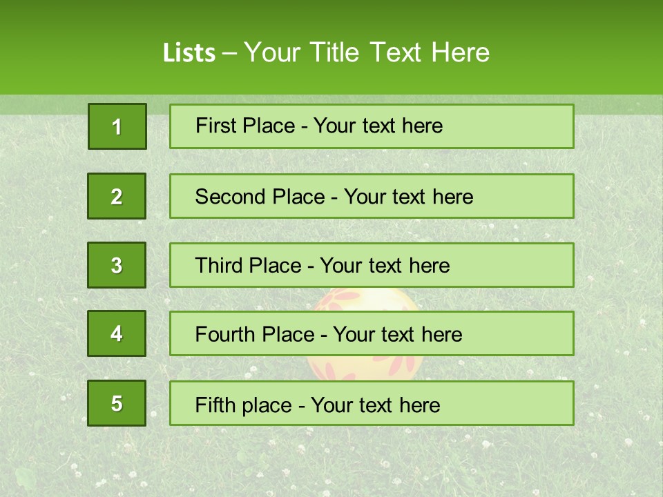 Background Outdoors Ball PowerPoint Template