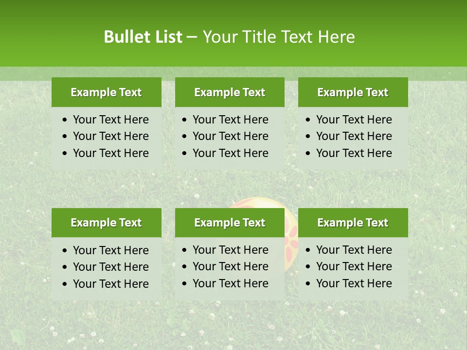 Background Outdoors Ball PowerPoint Template