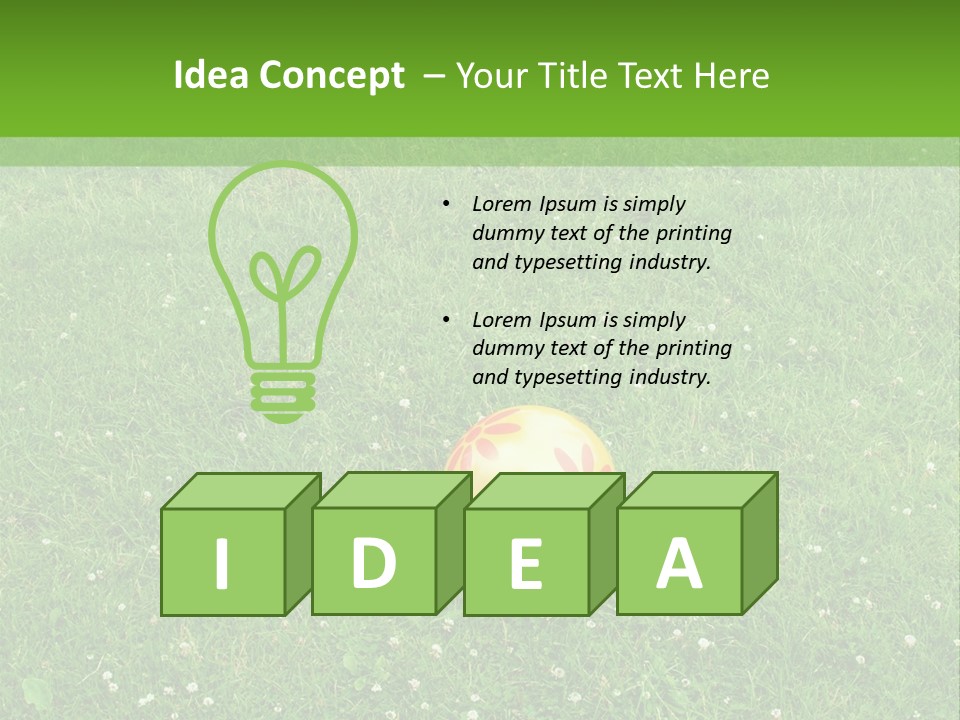 Background Outdoors Ball PowerPoint Template