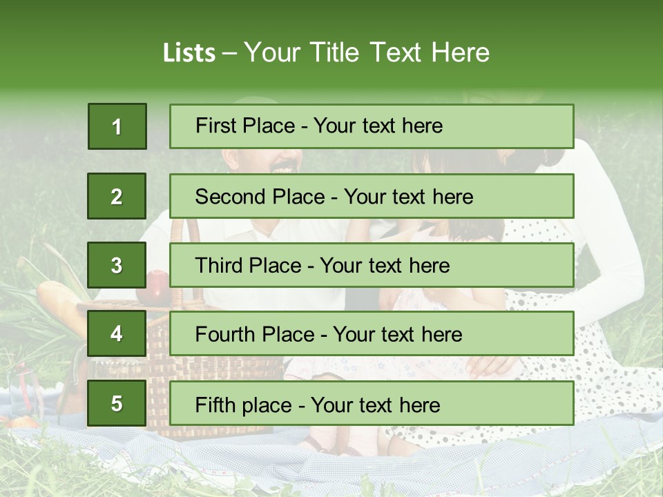 Dad Family Lawn PowerPoint Template