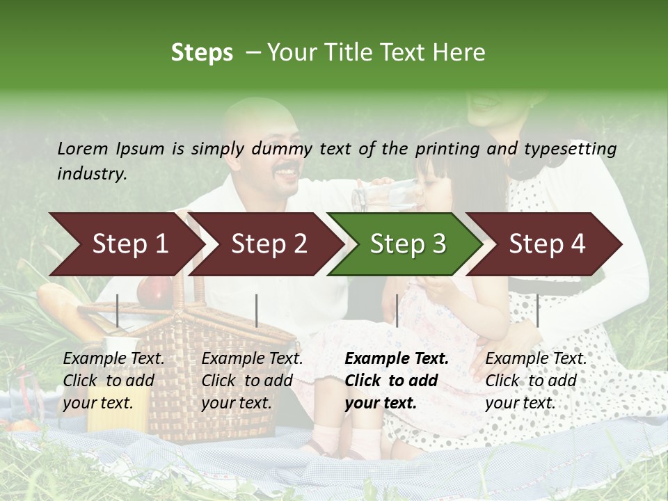 Dad Family Lawn PowerPoint Template