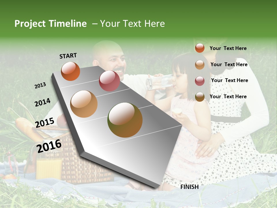 Dad Family Lawn PowerPoint Template