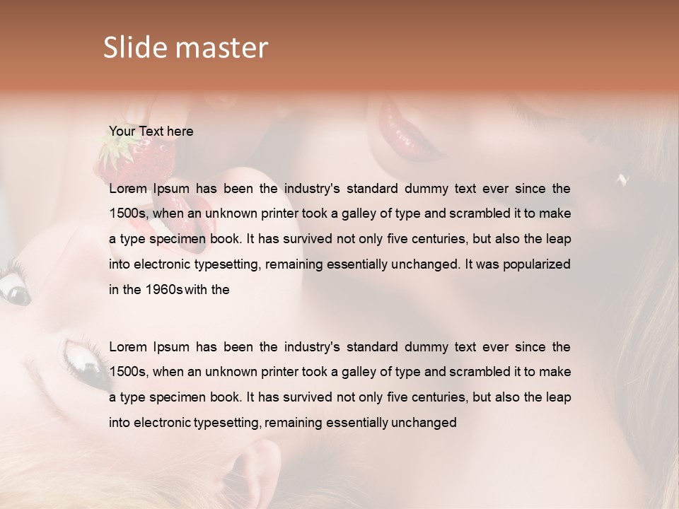 Gay Flirt Head PowerPoint Template