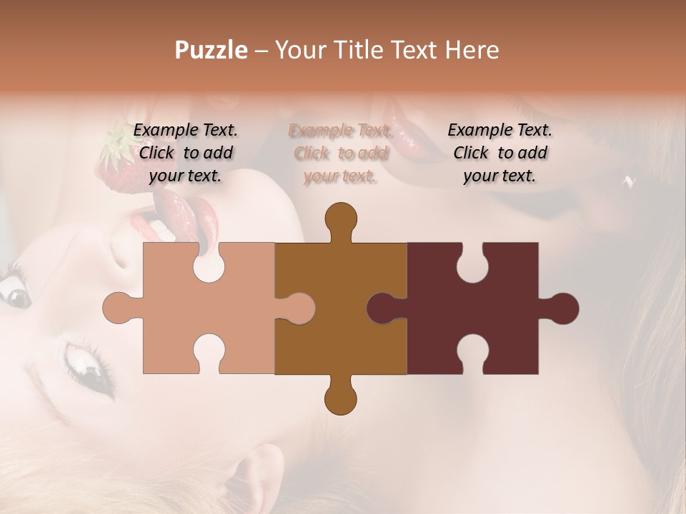 Gay Flirt Head PowerPoint Template