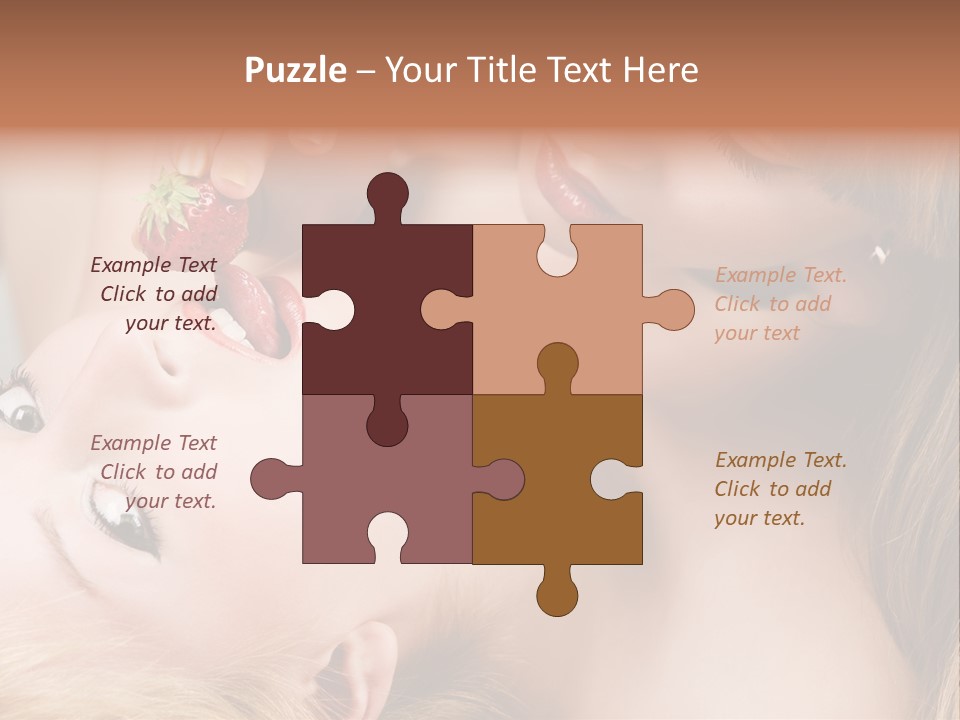 Gay Flirt Head PowerPoint Template