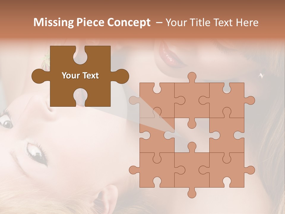 Gay Flirt Head PowerPoint Template