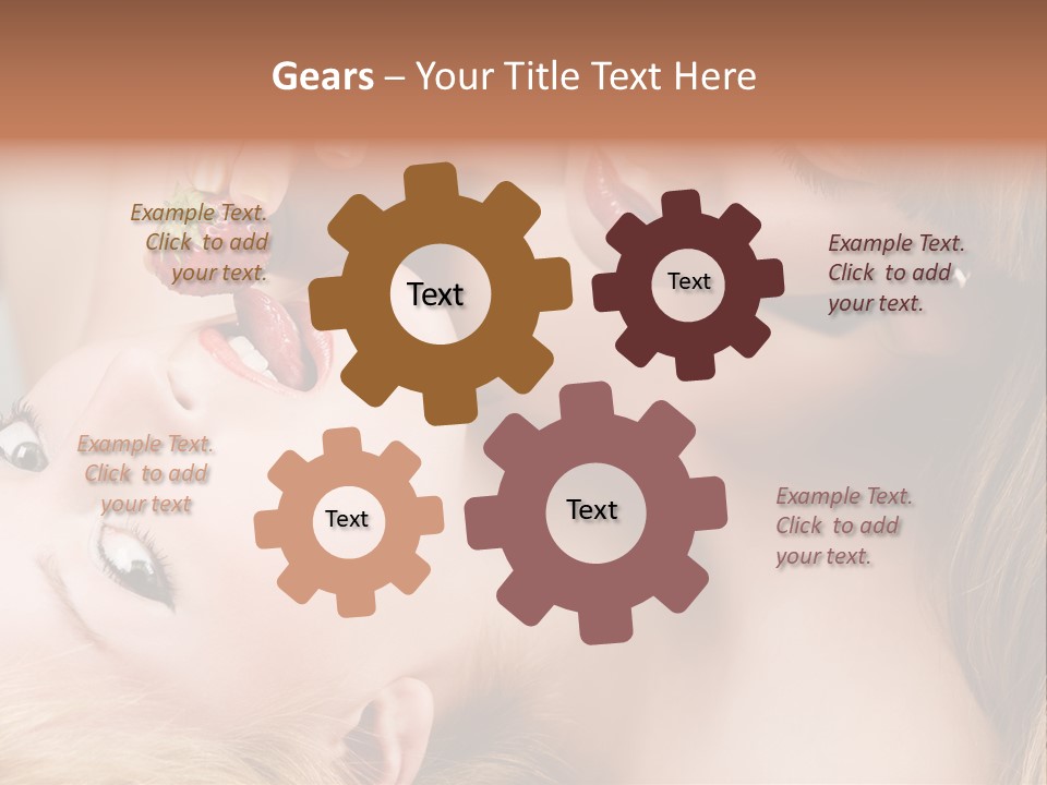 Gay Flirt Head PowerPoint Template