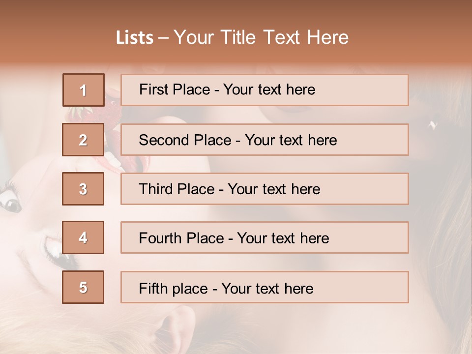 Gay Flirt Head PowerPoint Template