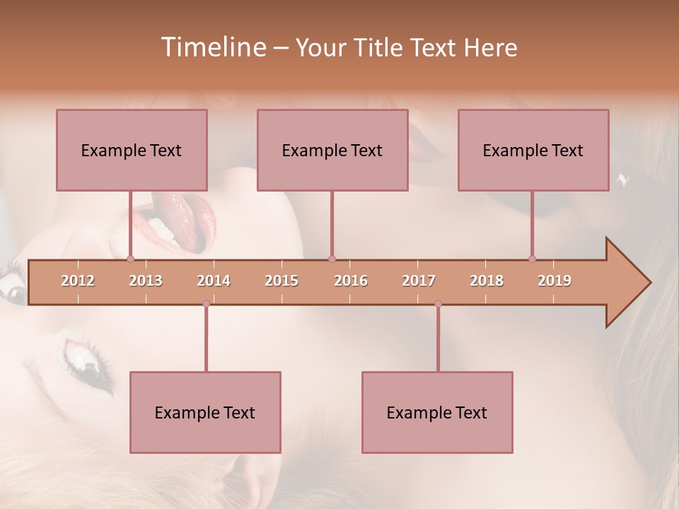 Gay Flirt Head PowerPoint Template
