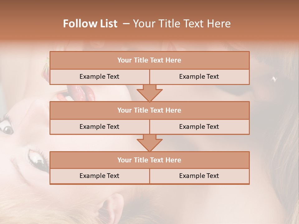 Gay Flirt Head PowerPoint Template