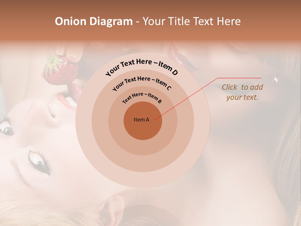 Gay Flirt Head PowerPoint Template