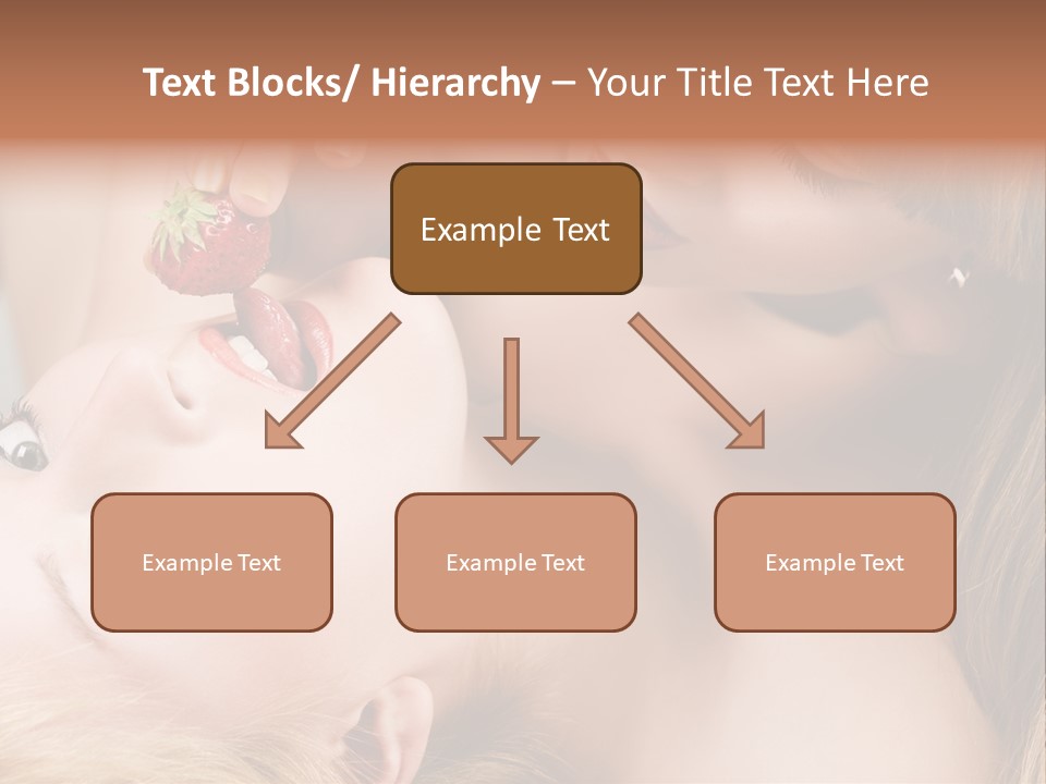 Gay Flirt Head PowerPoint Template