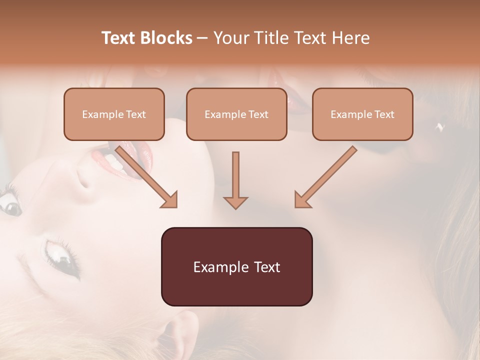 Gay Flirt Head PowerPoint Template