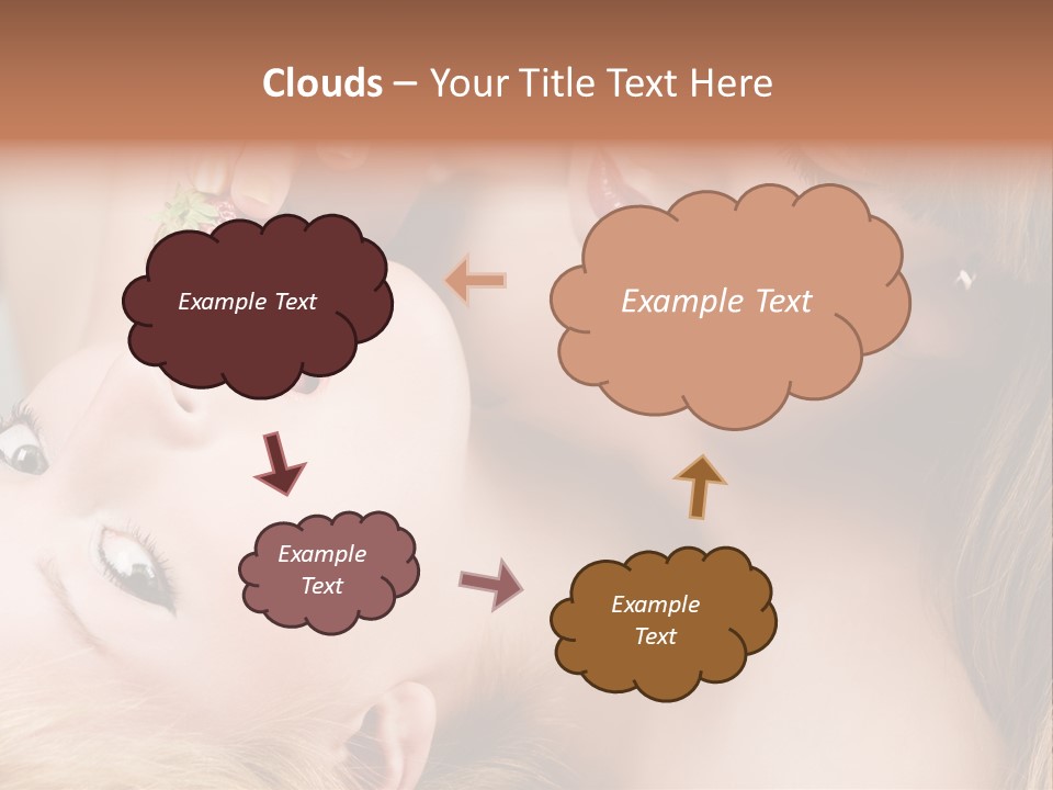 Gay Flirt Head PowerPoint Template