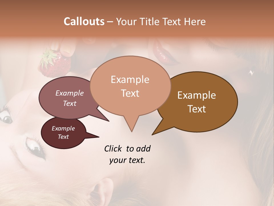 Gay Flirt Head PowerPoint Template