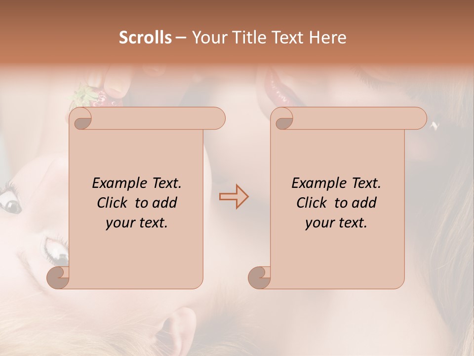 Gay Flirt Head PowerPoint Template