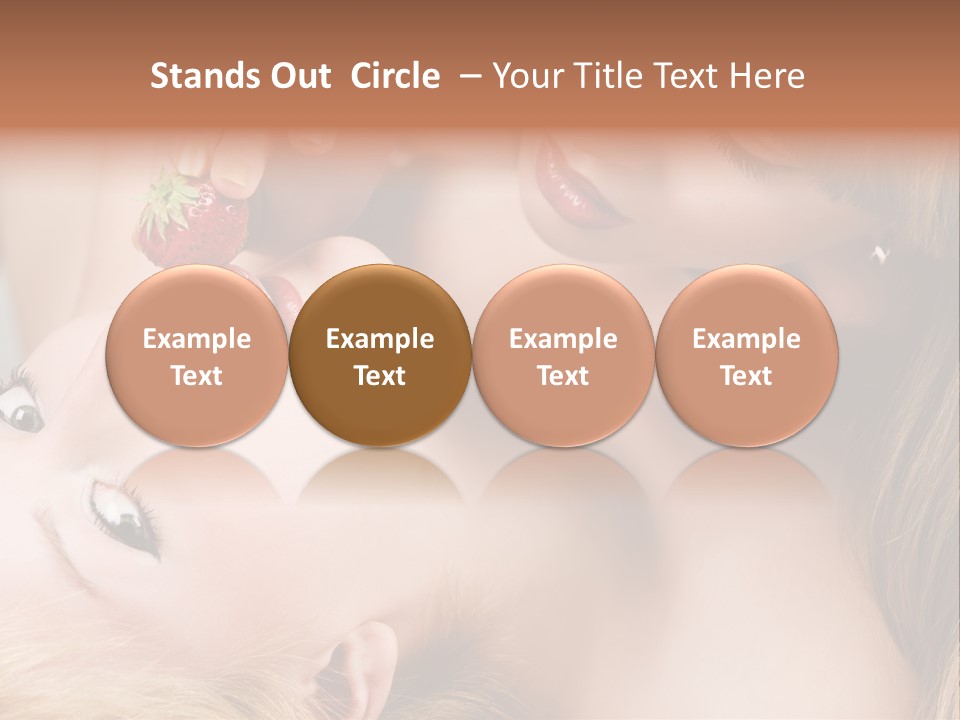 Gay Flirt Head PowerPoint Template