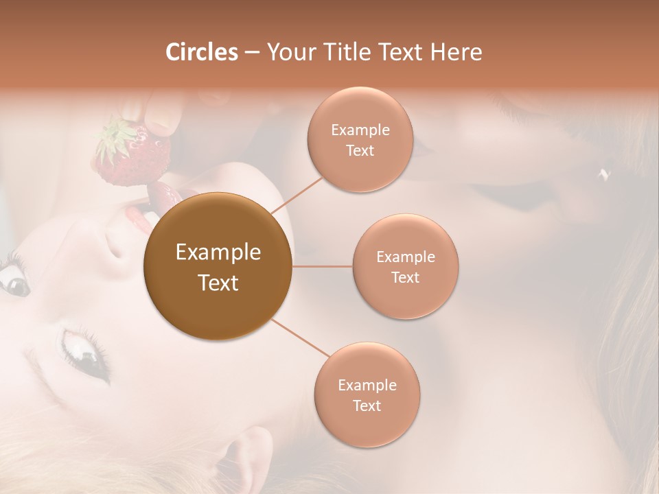 Gay Flirt Head PowerPoint Template