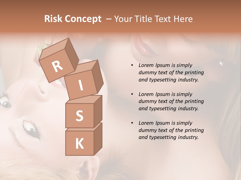 Gay Flirt Head PowerPoint Template