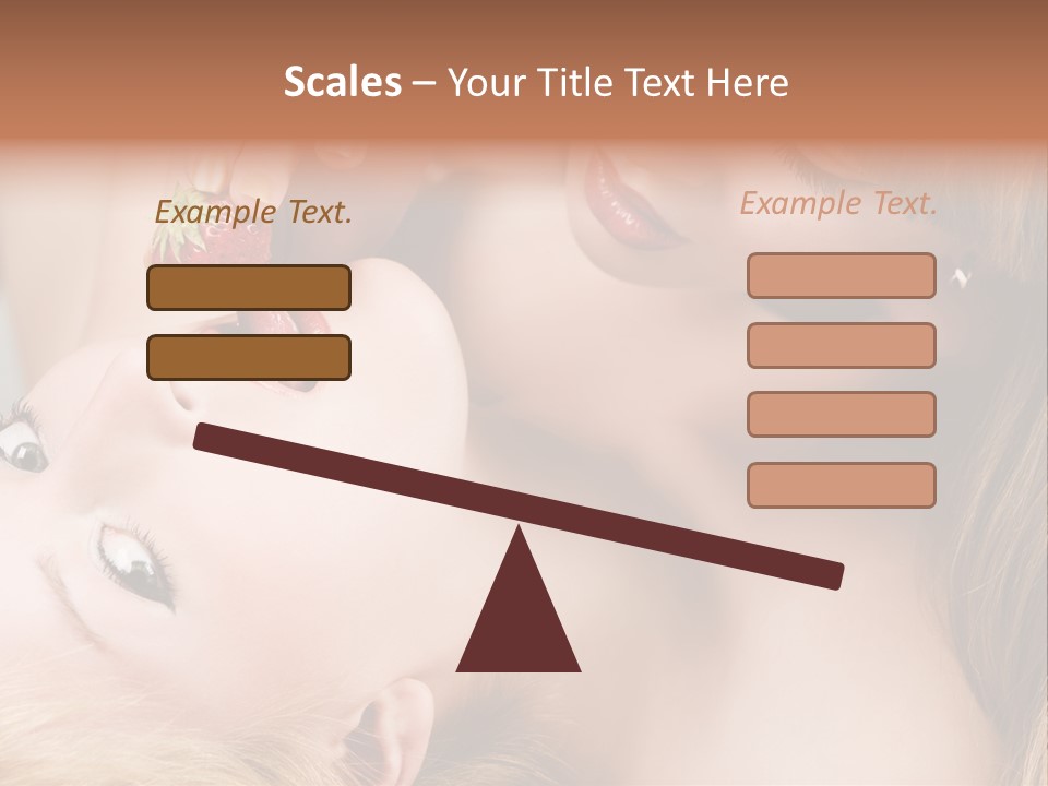 Gay Flirt Head PowerPoint Template