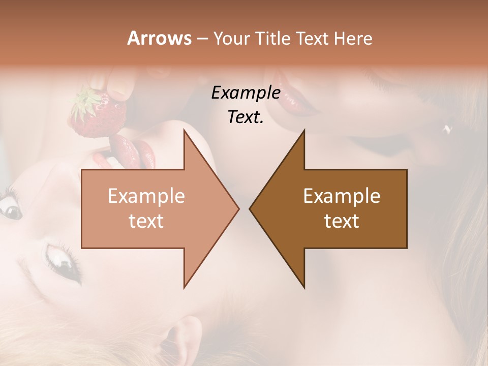 Gay Flirt Head PowerPoint Template