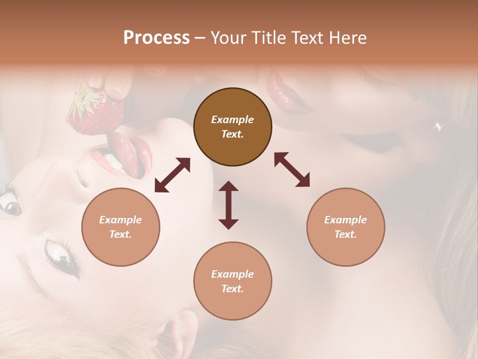 Gay Flirt Head PowerPoint Template