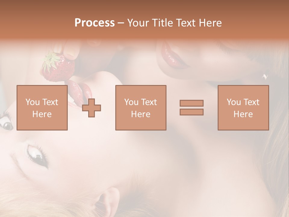Gay Flirt Head PowerPoint Template