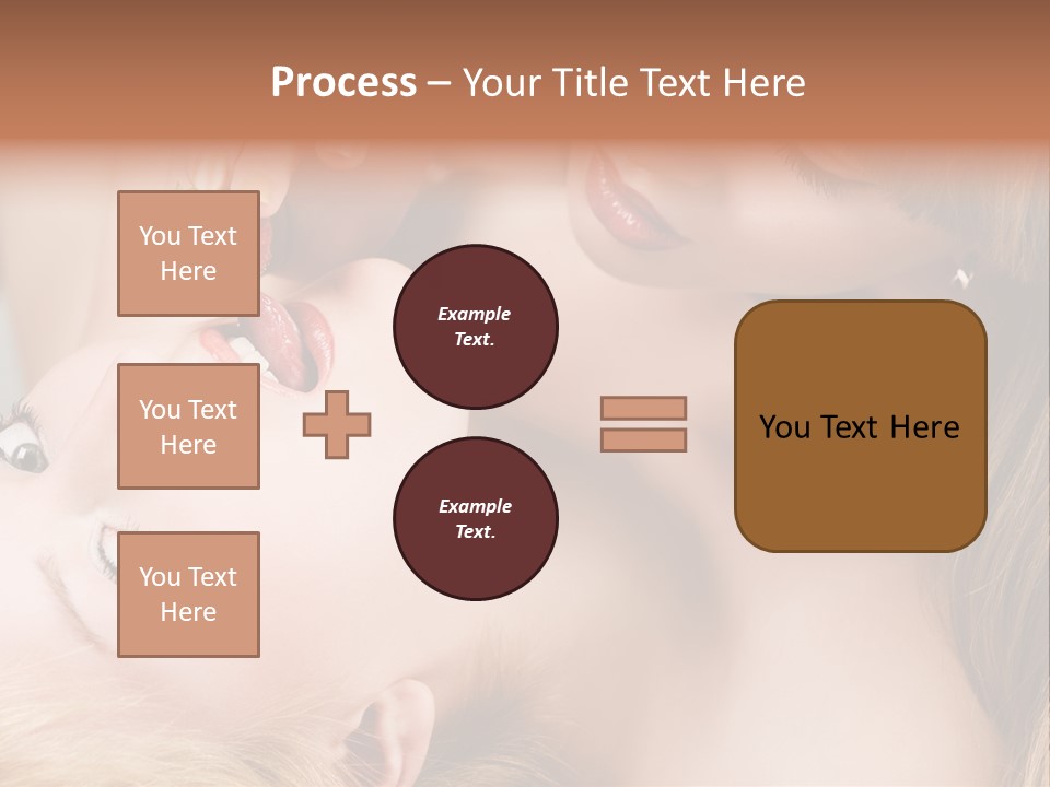 Gay Flirt Head PowerPoint Template
